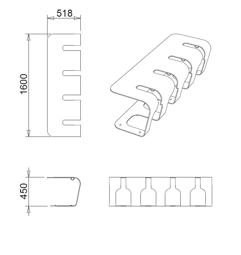 Стальная стойка для велосипедов / скамья CITYSì ARCO ARCH-00119559 - Вид №5