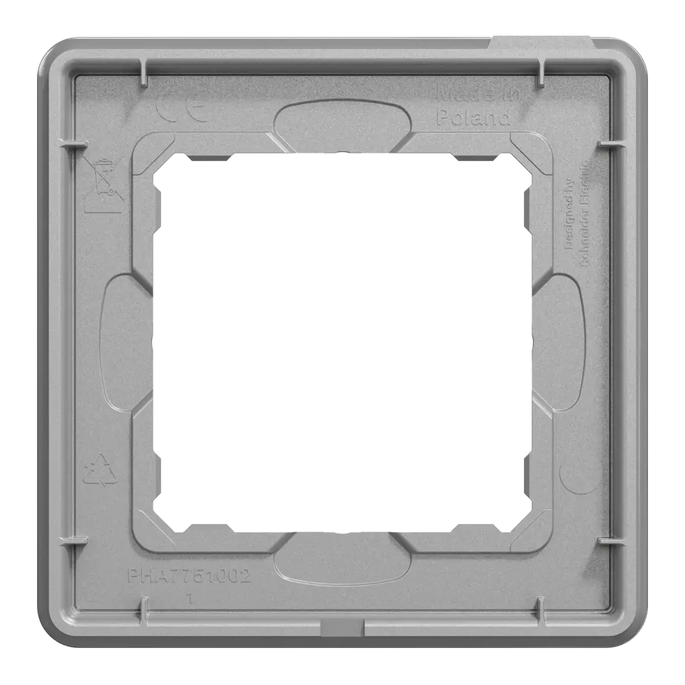 Рамка для розеток и выключателей Systeme Electric Sedna Design 1 пост, цвет чёрное стекло STLM-2100744 - Вид №1