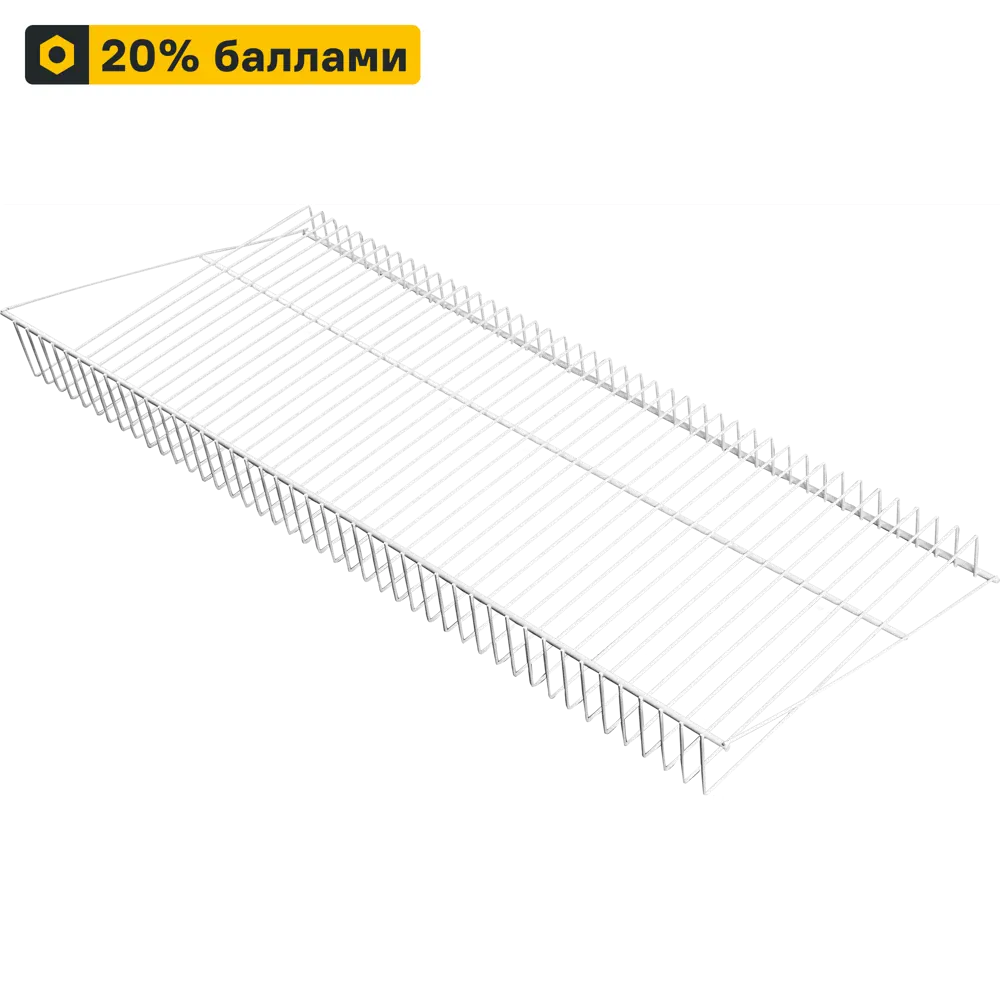 Стационарная полка для обуви ТИТАН-GS белая 90.3×40.6 см 82360320 STLM-0025382