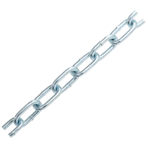 Цепь Standers оцинкованная сталь короткое звено 4 мм 5 м/уп.