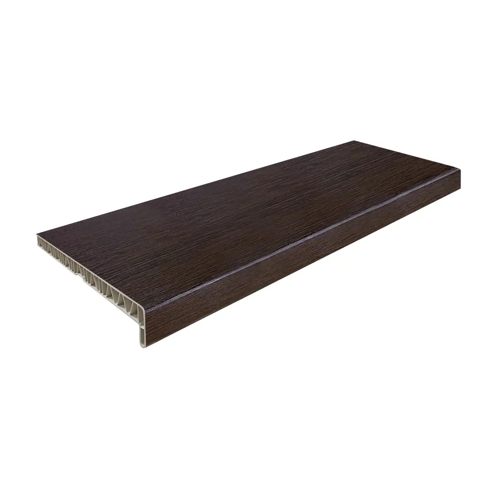 Подоконник ПВХ 3000x400 мм цвет темный дуб FINEBER STLM-2040189 - Вид №1