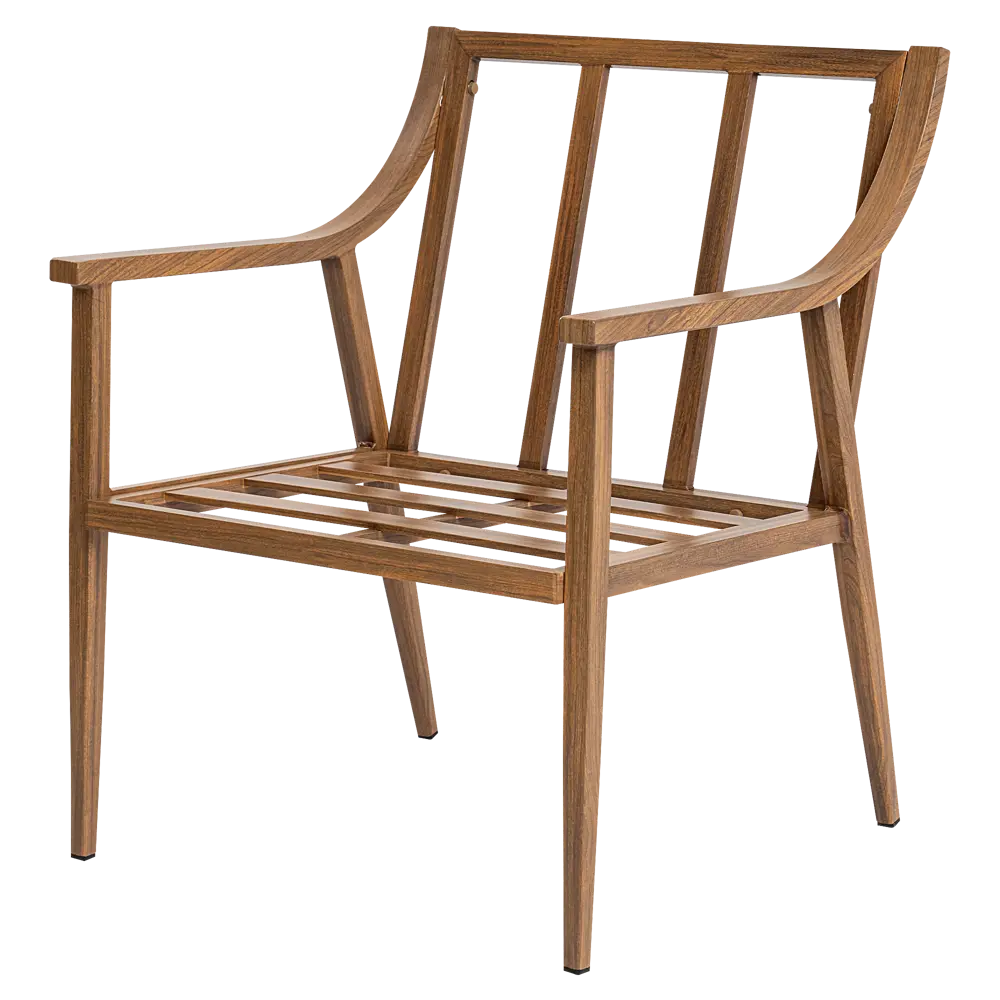 Набор садовой мебели для обеда с подушками  BEGINIA Komito Алюминий Стол, 4 кресла Бежевый; Коричневый STLM-2048315 - Вид №12