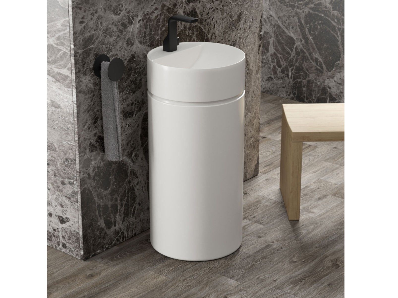 Керамическая круглая отдельно стоящая раковина Ceramica Flaminia Twin ARCH-00066511 - Вид №1