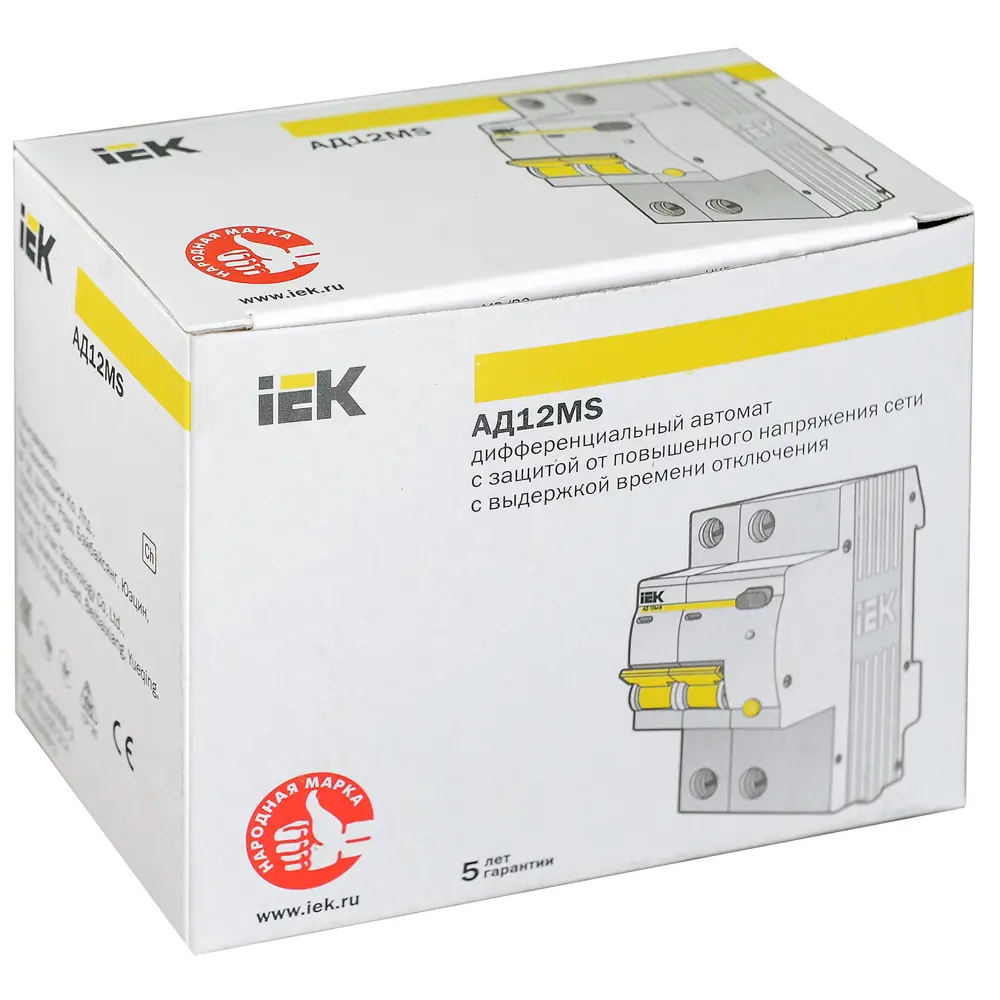 Дифференциальный автомат IEK АД12MS 2Р 50 А 300 мА STLM-2071278 - Вид №1