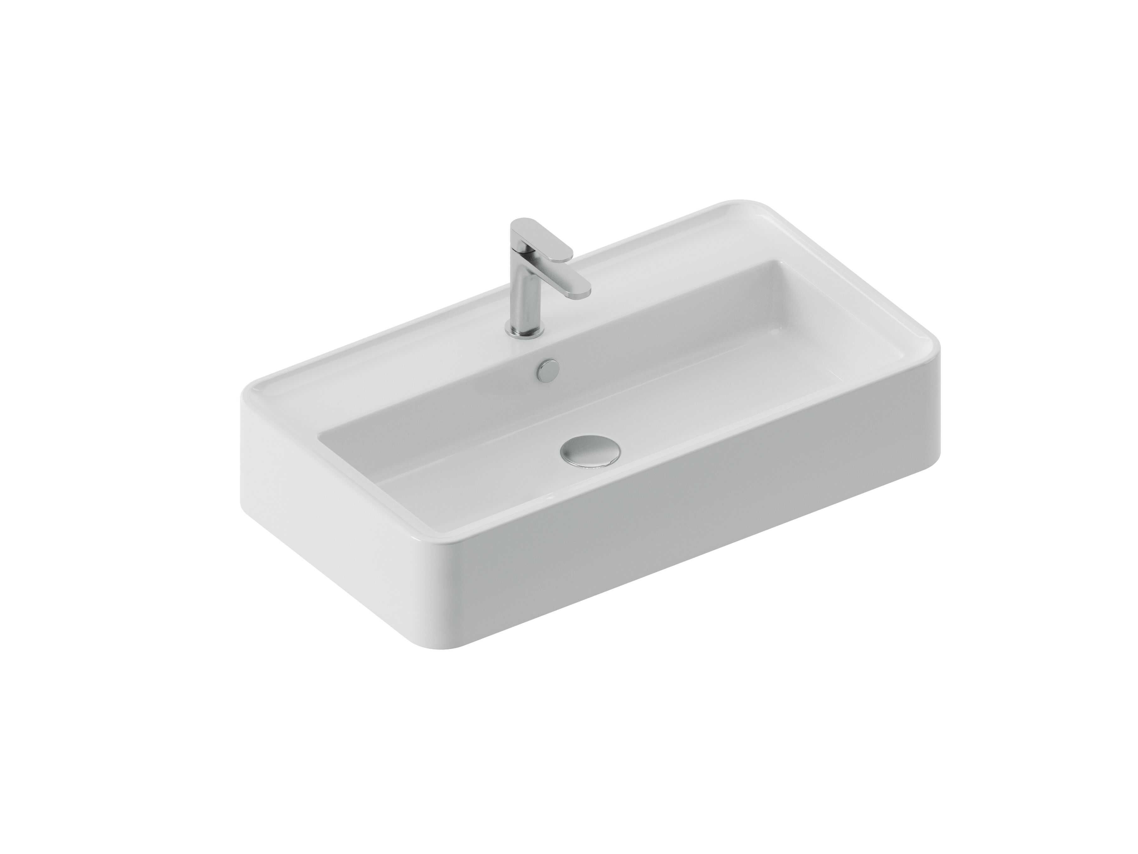 Керамическая прямоугольная подвесная раковина ArtCeram Rodolfo ARCH-00129955 - Вид №3