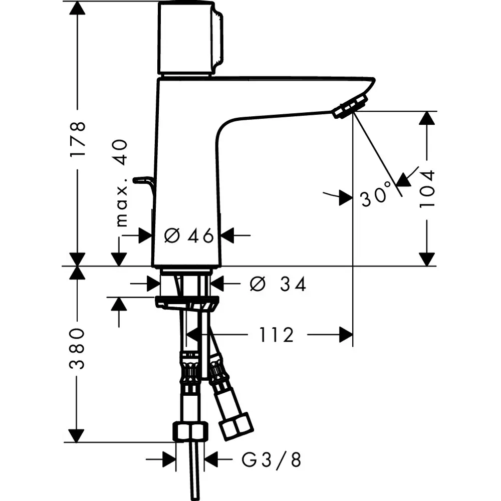 Смеситель для раковины Hansgrohe Talis Select однорычажный цвет хром STLM-2002956 - Вид №11