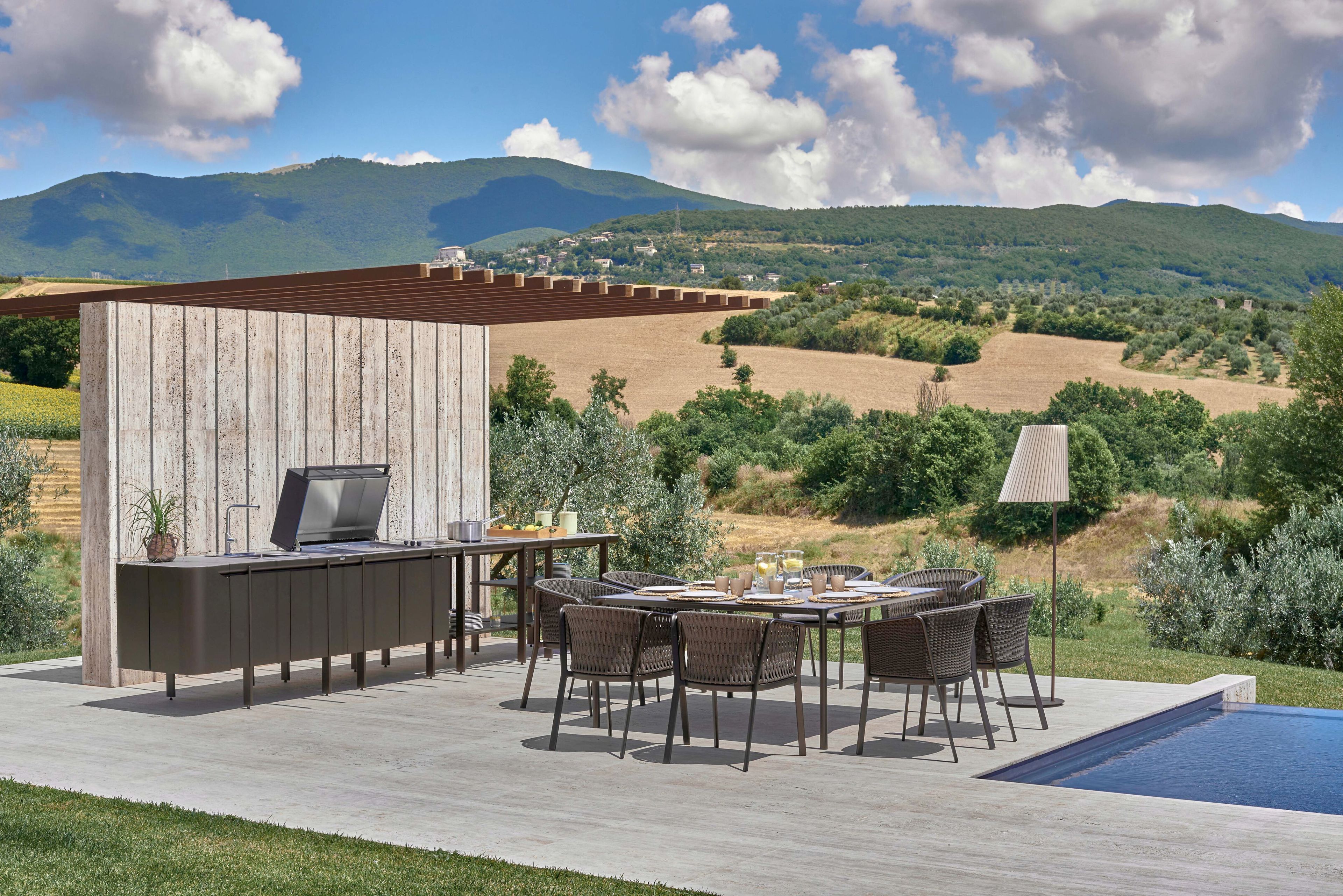 Алюминиевый стул и квадратный плетеный Канат emu ARCH-00123774 - Вид №10