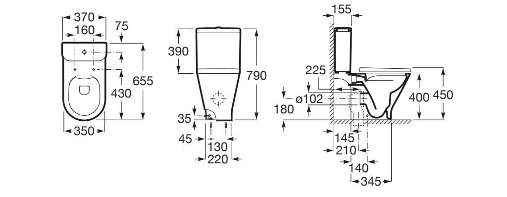 Внешняя сливная кассета Roca The Gap ARCH-00137805 - Вид №6