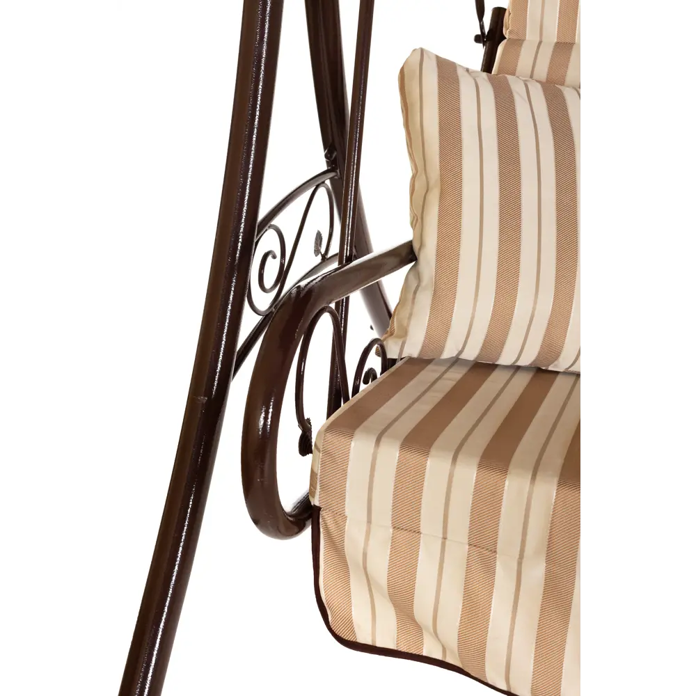 Качели садовые Элит 3-х местные (до 280 кг) темно-коричневый/ бежевый Santreyd STLM-2092554 - Вид №1