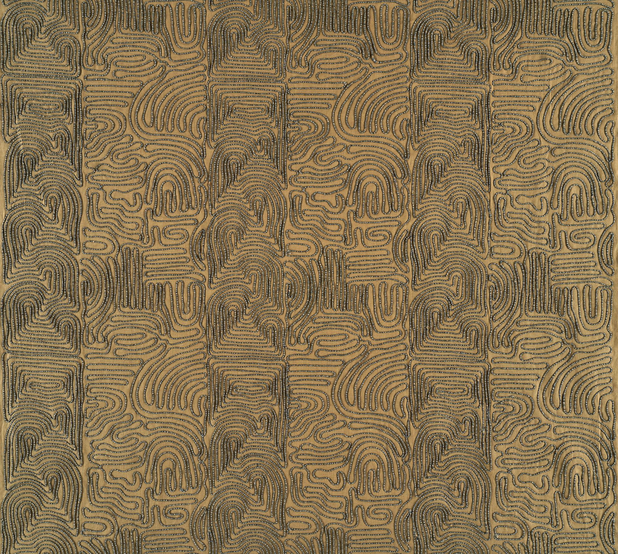 Льняная вышитая ткань Élitis Baléares ARCH-00028394 - Вид №2