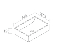 L239T0R0V0.100 Накладная раковина прямоугольная A. e T. Italia THIN Белый глянцевый AeT ITALIA - Вид №1