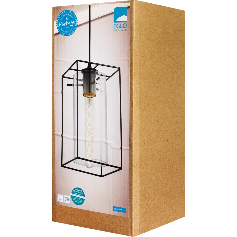 Подвесной светильник Eglo «Loncino» 1xE27x60 Вт, цвет чёрный STLM-2058263 - Вид №8