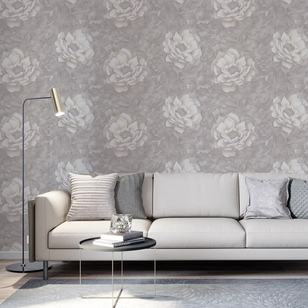 Флизелиновые обои Palitra Life Valencia в нежном бежевом тоне 89373856 STLM-1416606 - Вид №3