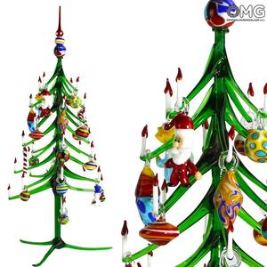 4816 ORIGINALMURANOGLASS Рождественская ёлка из муранского стекла с мурринами 15 см