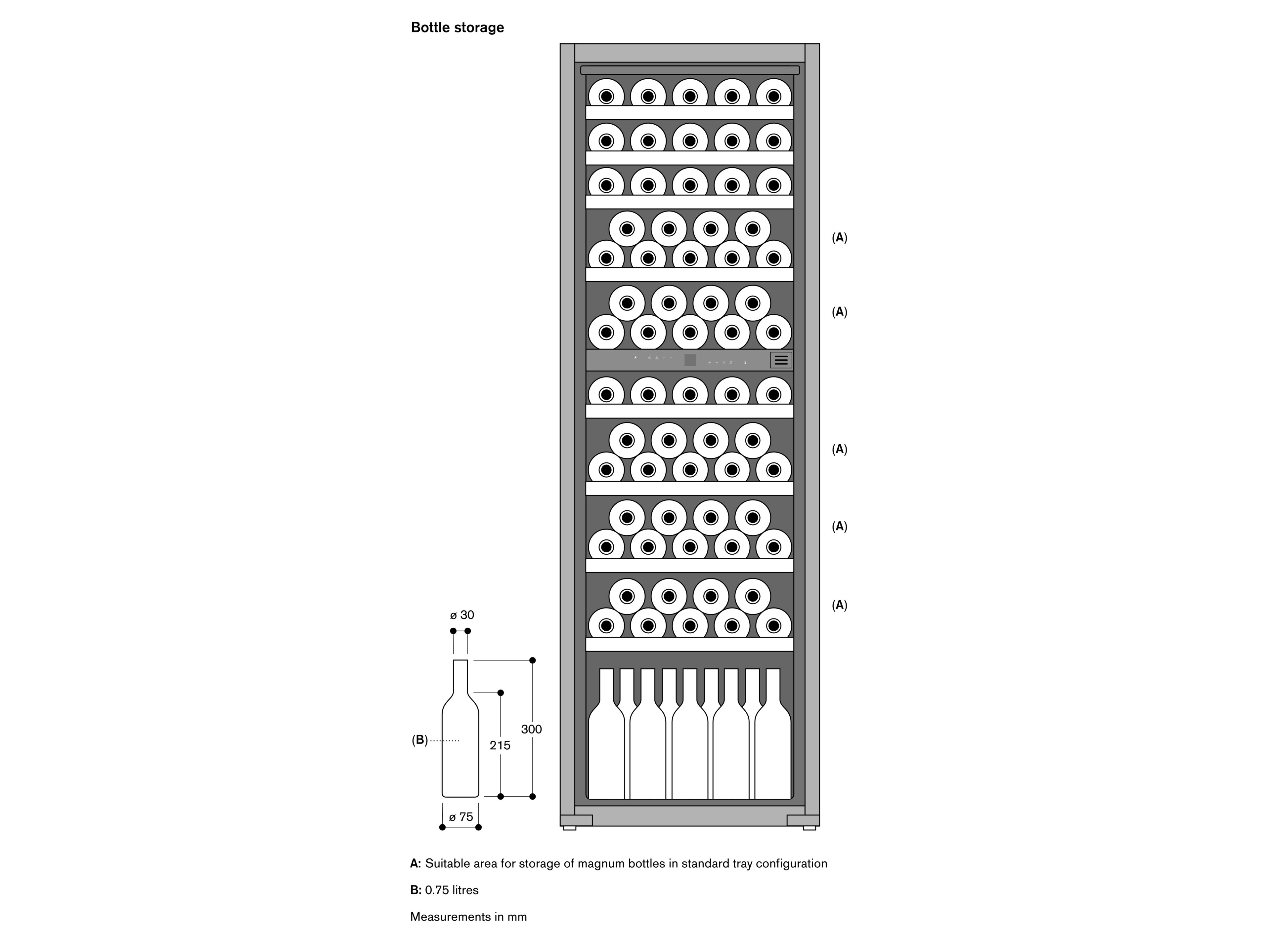 Встроенный холодильник с стеклянной дверью GAGGENAU серия 200 ARCH-00135188 - Вид №4
