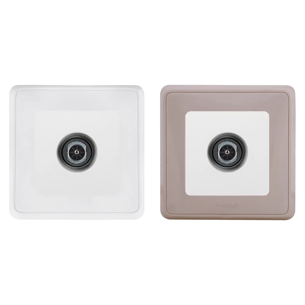 ТВ-розетка встраиваемая Legrand Cariva звезда, цвет белый STLM-2151453 - Вид №1