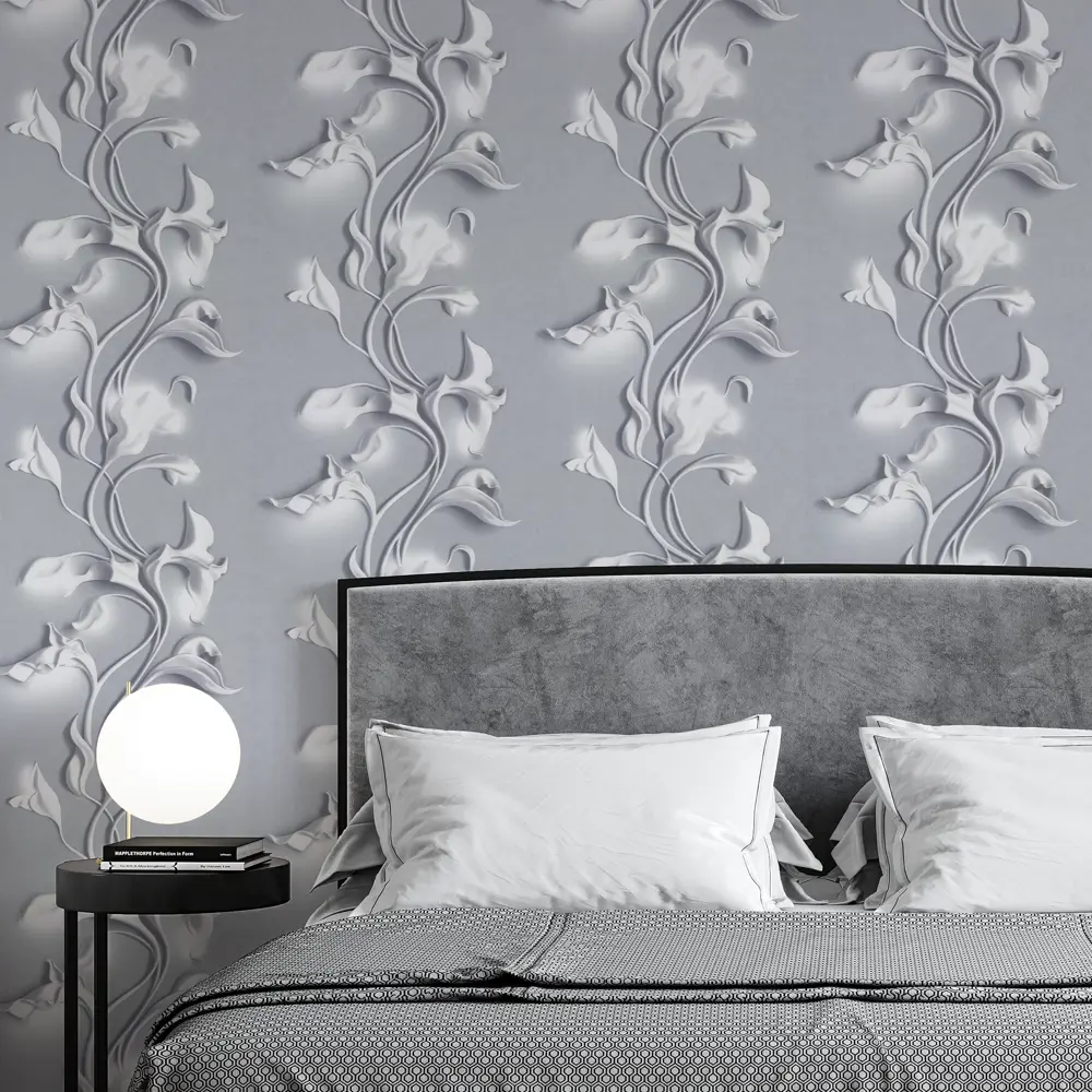 Обои флизелиновые Palitra Home Barelief серые 1.06 м HC72275-14 STLM-2087701 - Вид №3