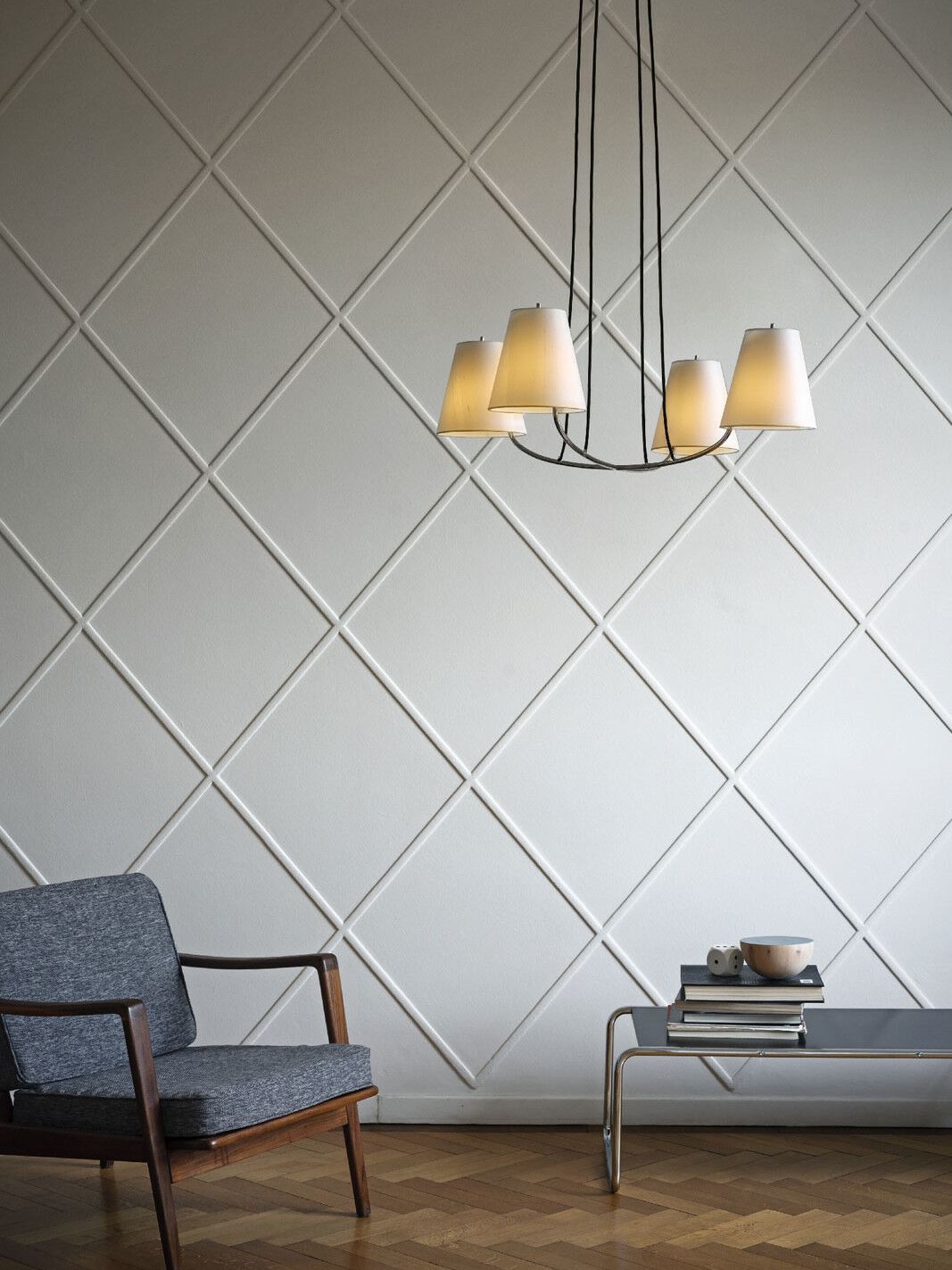 Подвесной светильник из металла и шелка Kalmar MEXIKO ARCH-00064325 - Вид №2