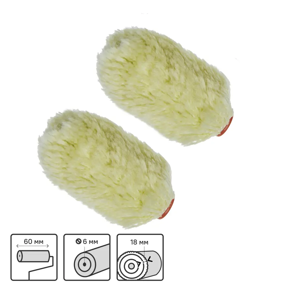 Мини-валик Dexter 60 мм для точных малярных работ 82800672 STLM-0036131