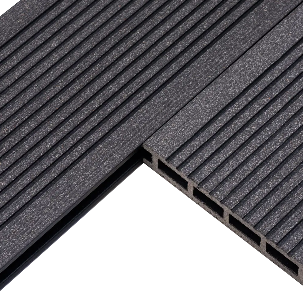 Террасная доска ДПК MultiDeck цвет Черный 3000x140x22 мм. Вельвет 0.42 м² МУЛЬТИДЕК STLM-2060773 - Вид №9