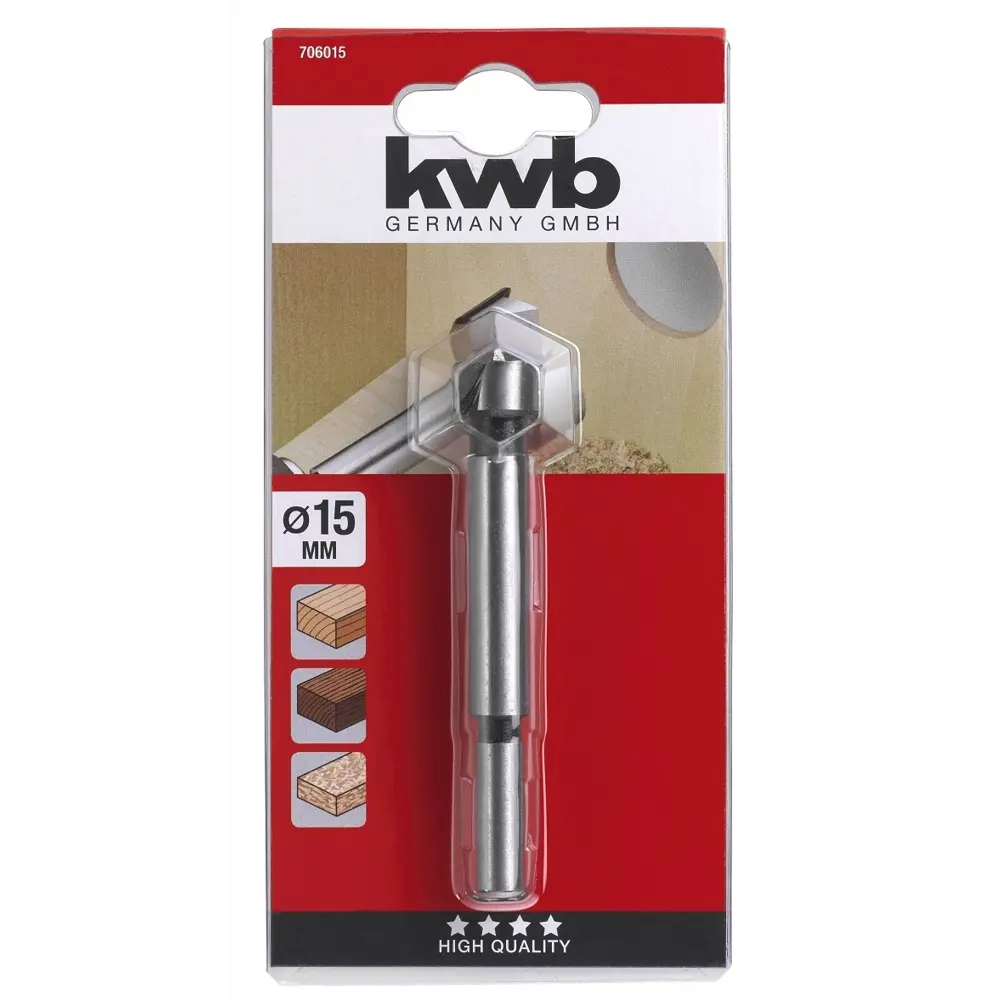Сверло форстнера по дереву KWB 7060-15, 15x90 мм STLM-2128302 - Вид №1