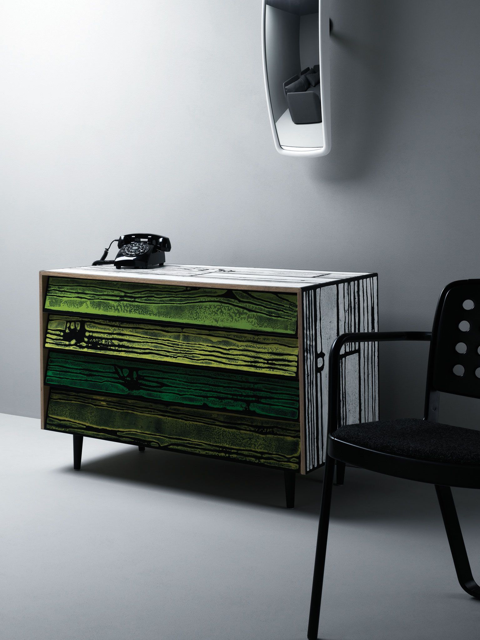 Прямоугольная фанерная тумбочка с ящиками Established&Sons Wrongwoods ARCH-00111556 - Вид №6