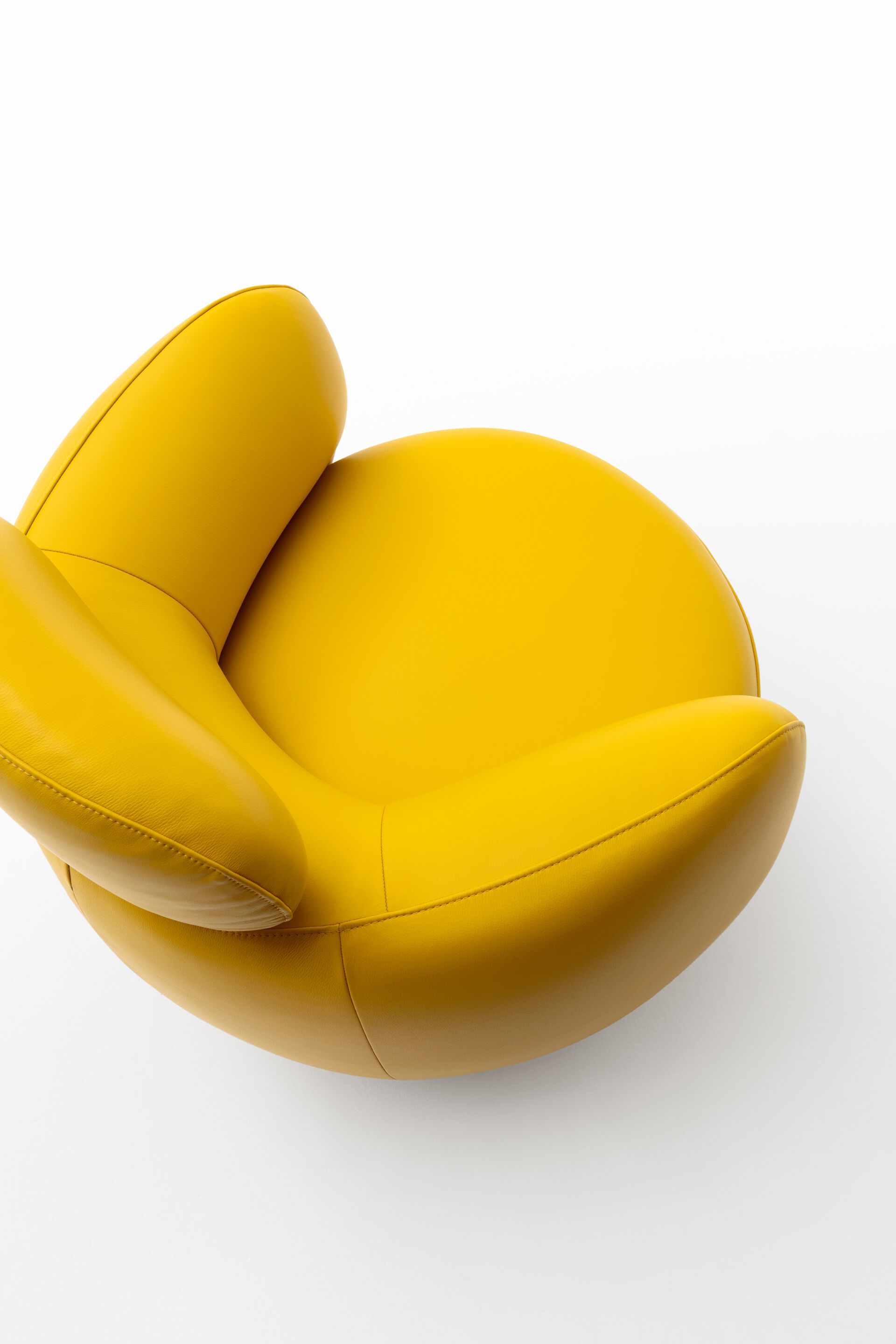 Кожаное вращающееся кресло с подлокотниками AERRE ITALIA SILLAGE ARCH-00129252 - Вид №1