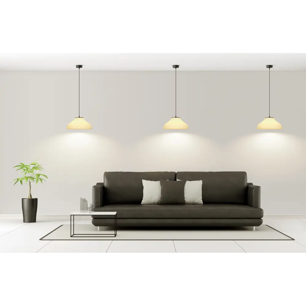 Светильник подвесной, 1 лампа, 6 м², цвет чёрный/белый ЛАБОРАТОРИЯ СВЕТА "33 ИДЕИ" STLM-2184702 - Вид №7