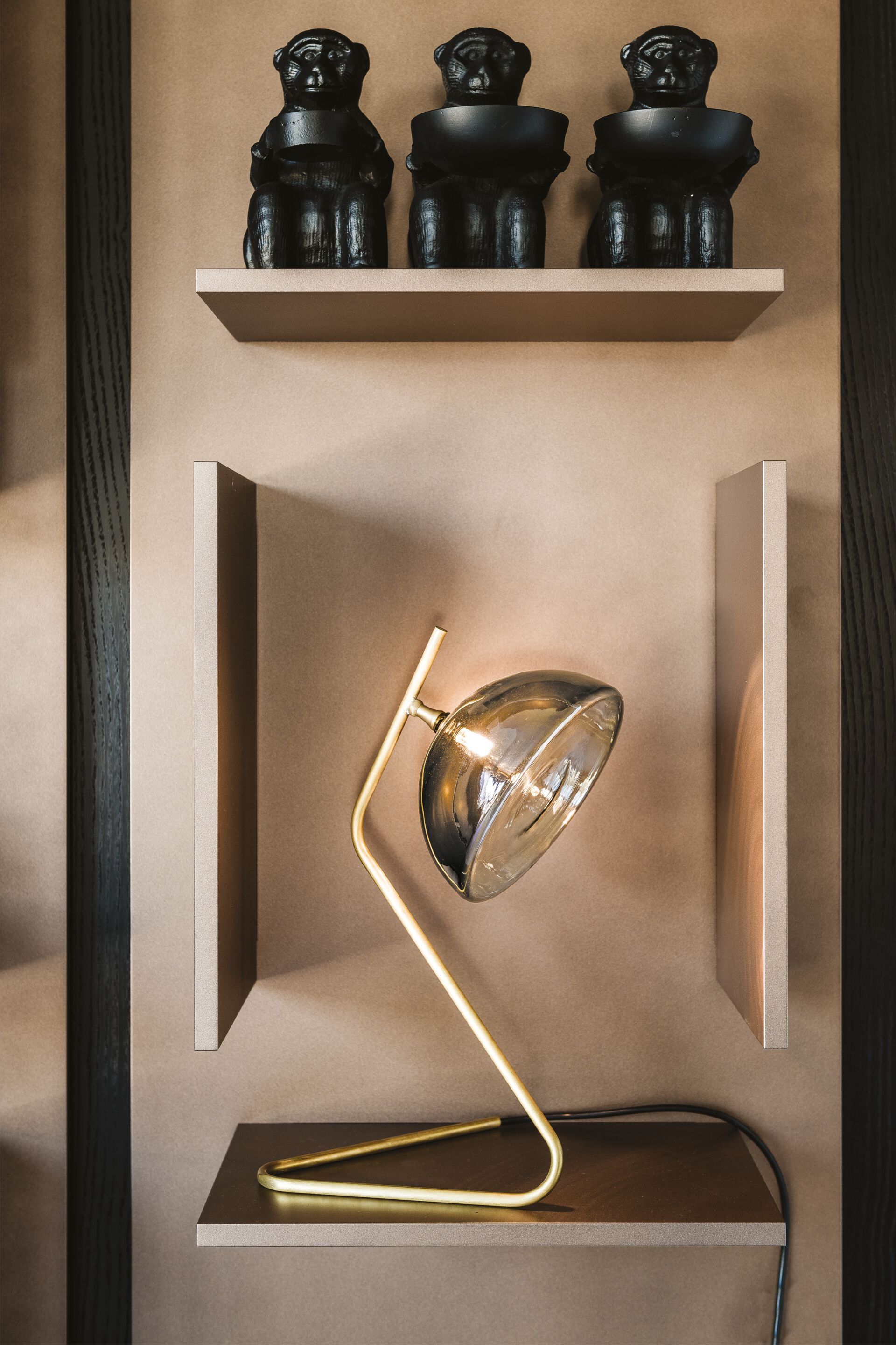 Прикроватная лампа из латуни и хрусталя Cattelan italia ARCH-00052242 - Вид №1