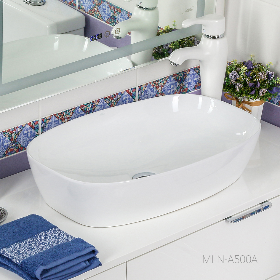 Накладная раковина melana mln-a500a A500A-805 - Вид №3