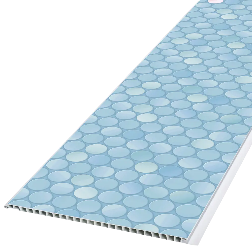 Стеновая панель ПВХ Бризоль 2700x250x8 мм голубой 0.675 м² КРОНАПЛАСТ STLM-2009192 - Вид №2