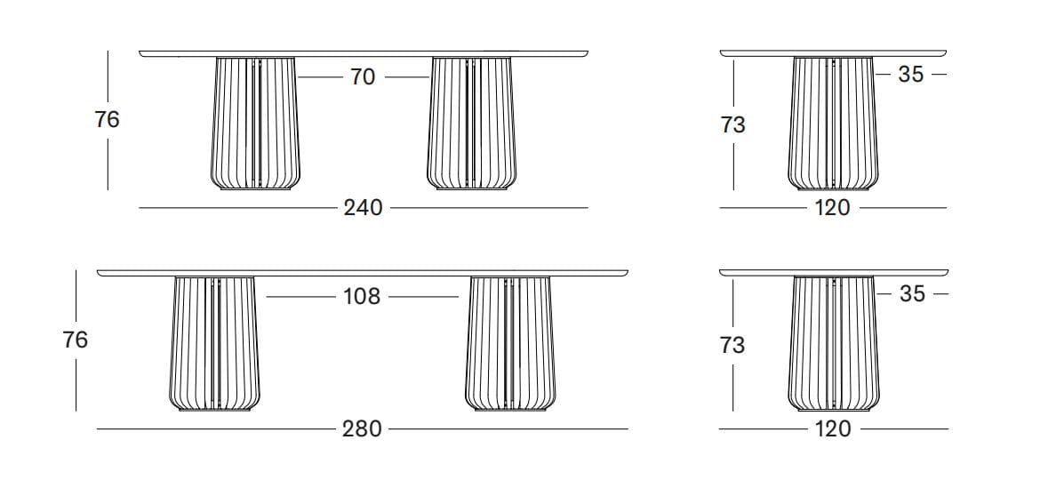 Овальный дубовый стол Vincent sheppard MARU ARCH-00095280 - Вид №4