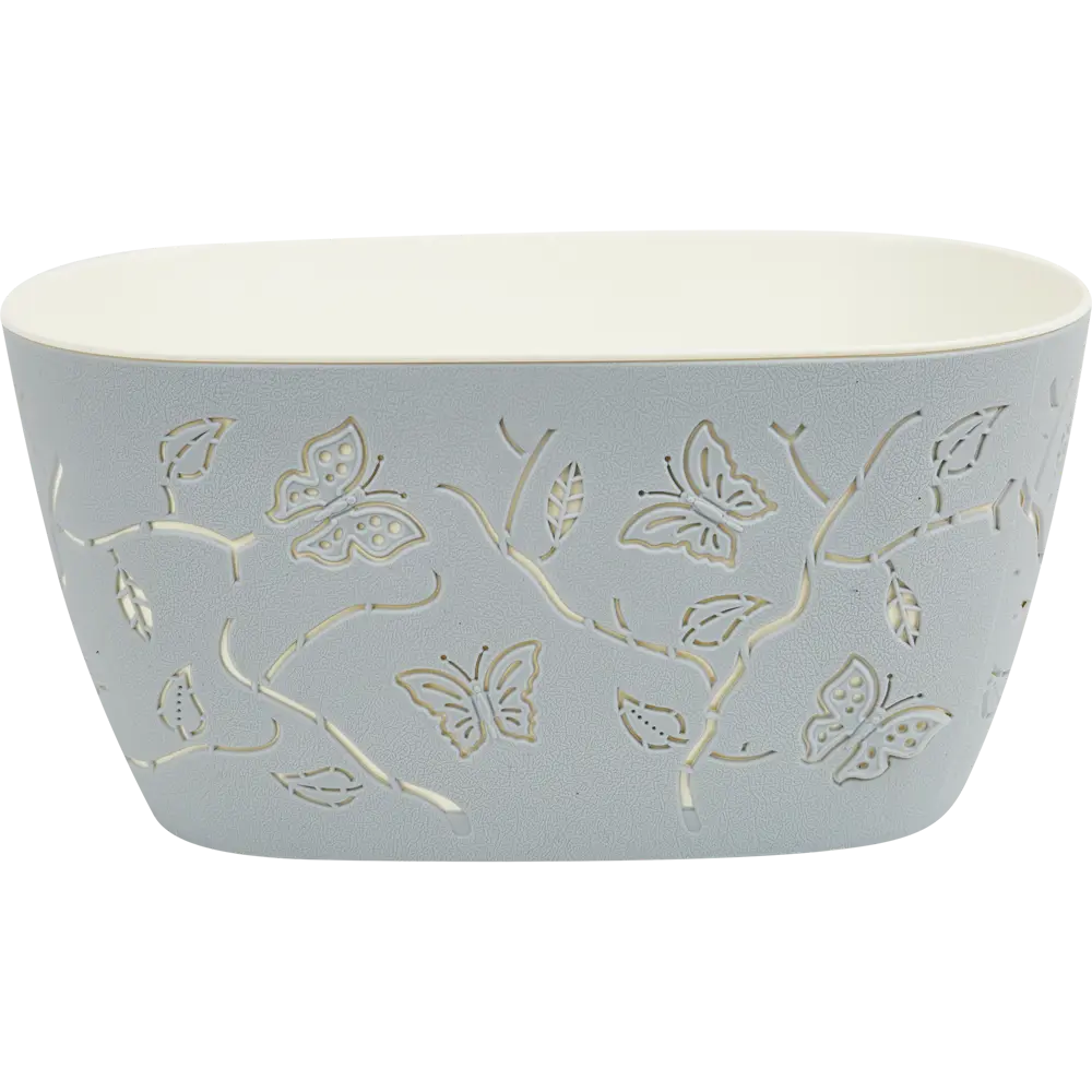 Горшок Plast Team Butterflies 300x150 мм 4 л серый шторм Santreyd STLM-2097154