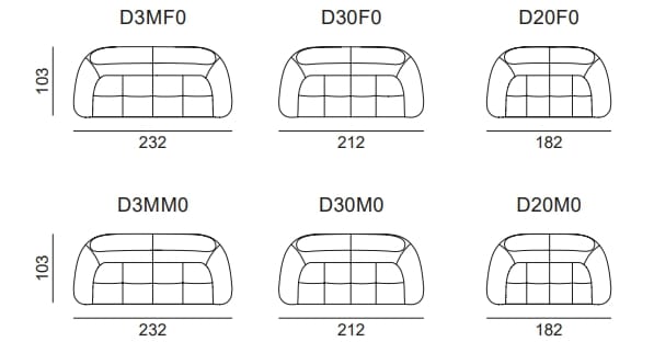 Ткань линейный диван AERRE ITALIA Shade ARCH-00106976 - Вид №4