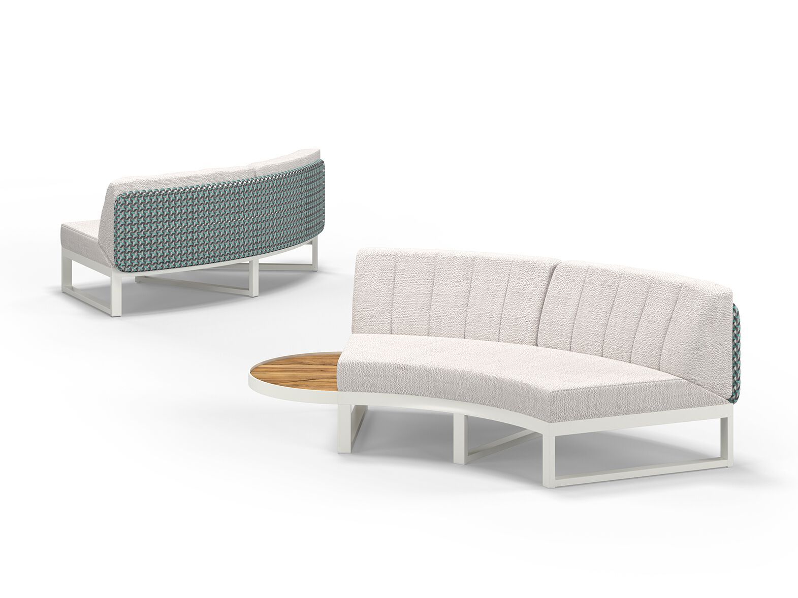 Тканевый изогнутый модульный садовый диван MAMAGREEN Munia ARCH-00152744 - Вид №12