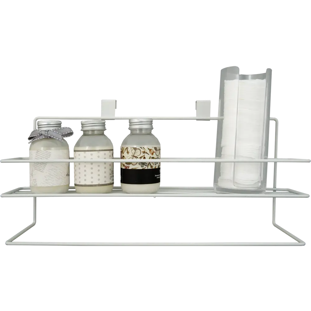 Полотенцедержатель с полкой 40x16x12 см цвет белый Santreyd Ferro STLM-2066836 - Вид №3