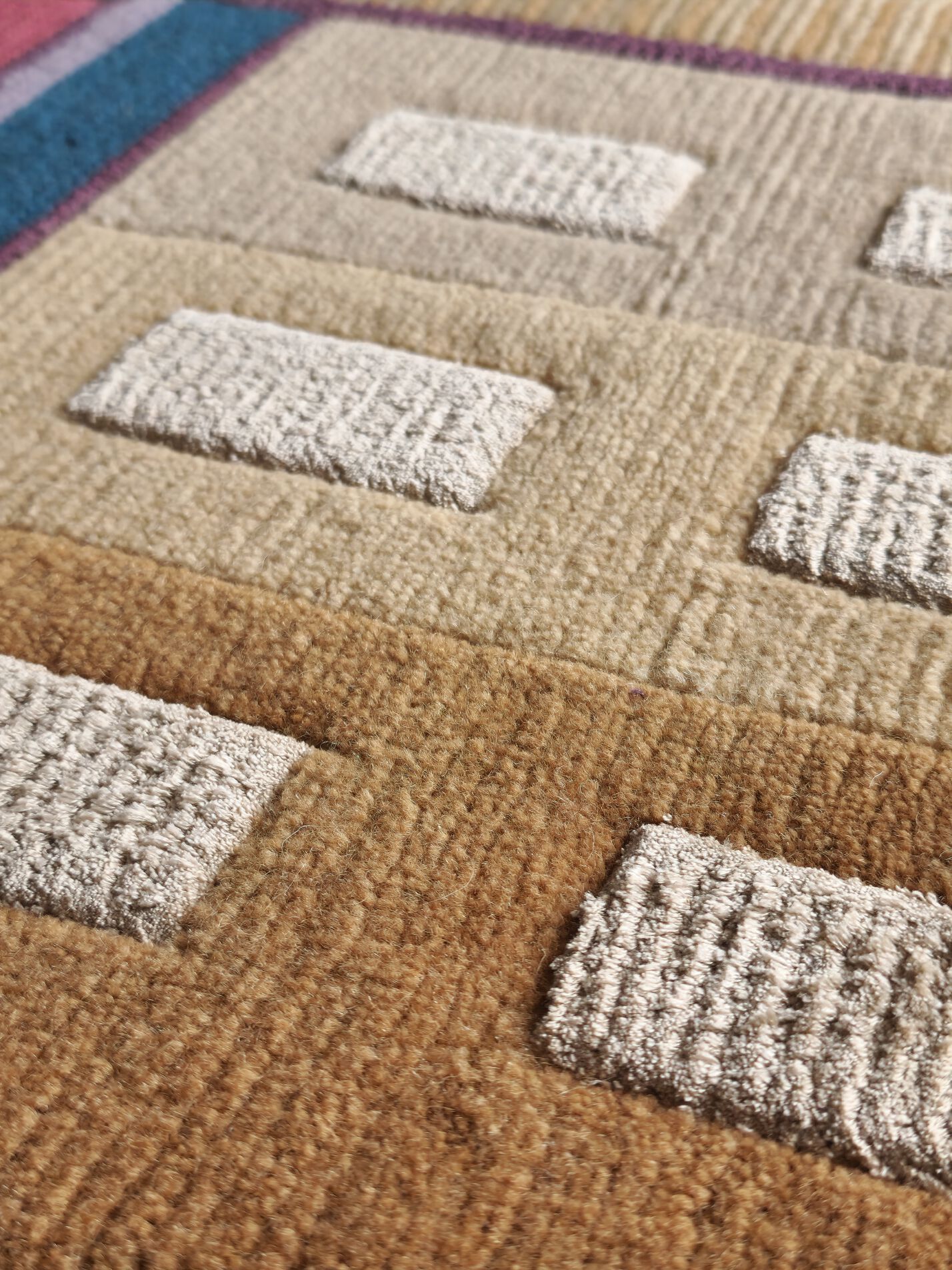 Прямоугольный ковер ручной работы Tapis Rouge абстракция ARCH-00073322 - Вид №7