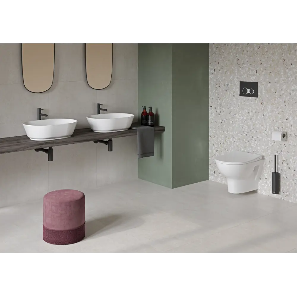 Унитаз безободковый подвесной VitrA Stern горизонтальный выпуск STLM-2179184 - Вид №7