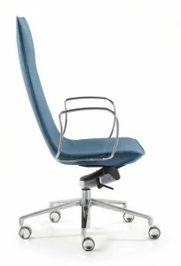 Quinti Sedute Поворотное кресло руководителя из ткани с 5 спицами и высокой спинкой Amelie