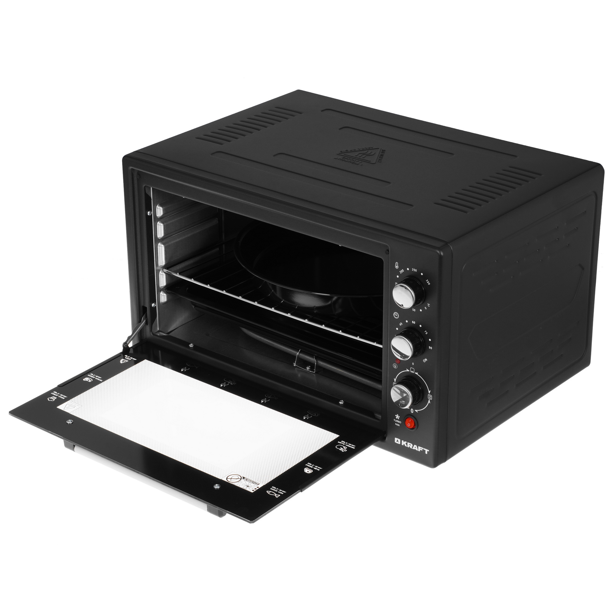 8189988 Мини-печь Kraft KF-MO 4506 BL черный STDN-0030798 - Вид №4