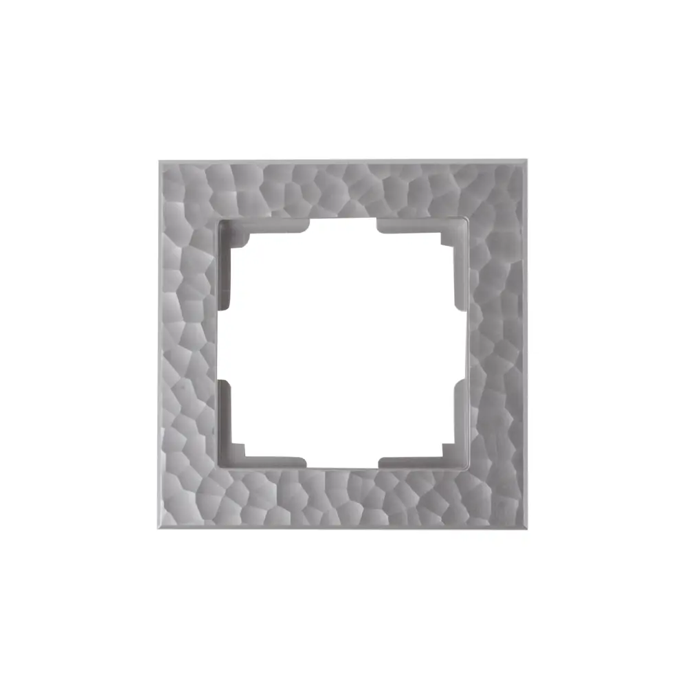 Рамка для розеток и выключателей Werkel Hammer W0012406 1 пост цвет серебряный STLM-2104418