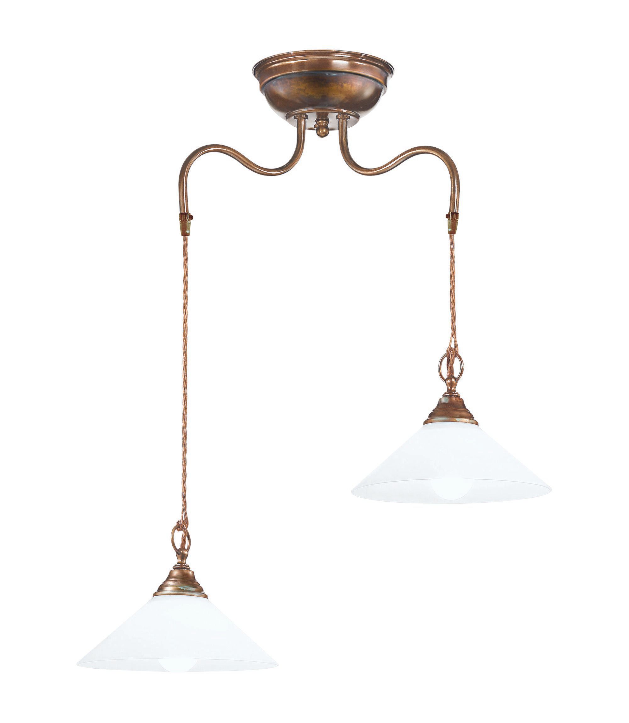 Светодиодный потолочный светильник из латуни и стекла с фиксированным кронштейном Cremasco Illuminazione Венецианская традиция ARCH-00146441 - Вид №1