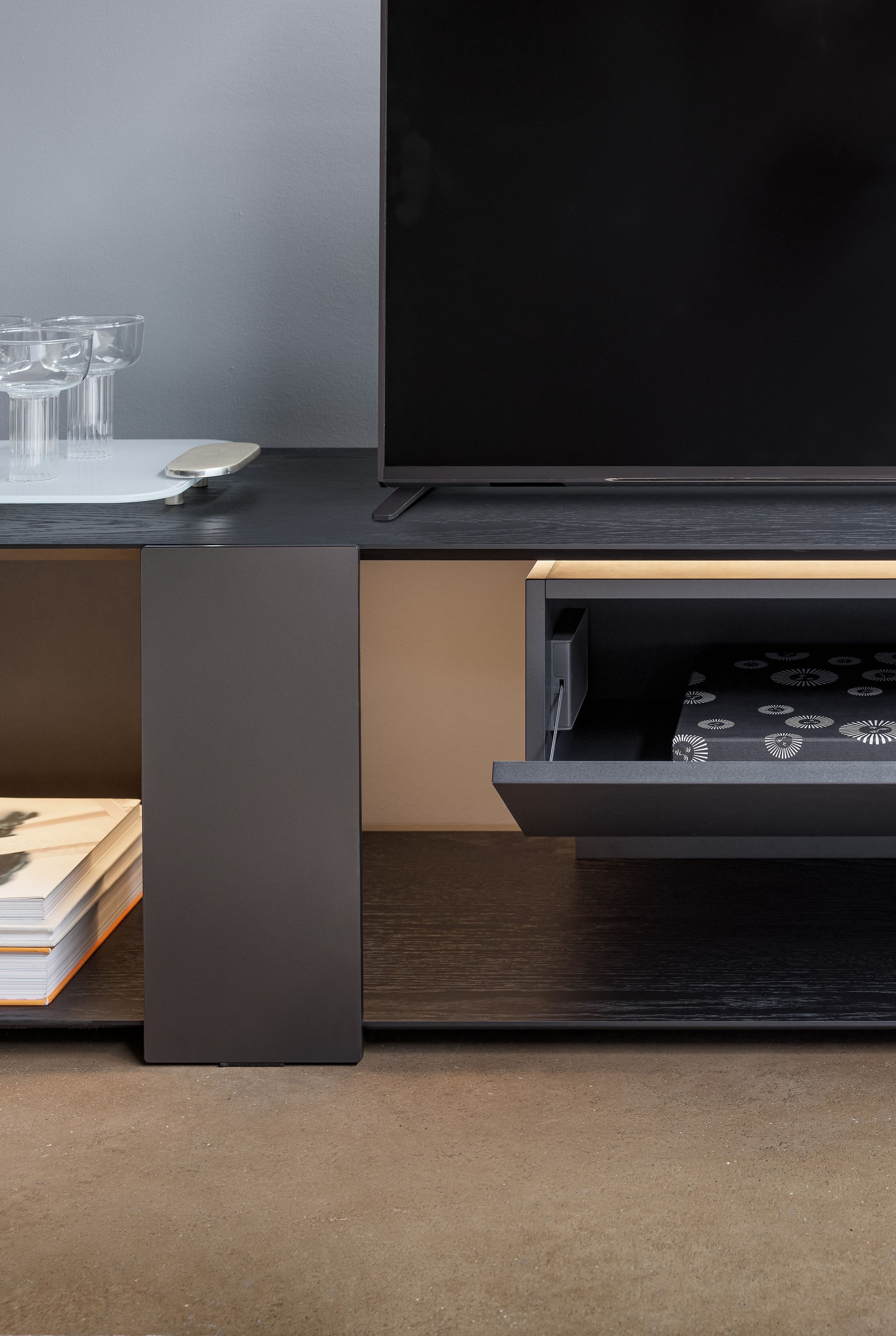 Деревянный низкий ТВ-шкаф BONALDO Paddle ARCH-00127494 - Вид №2