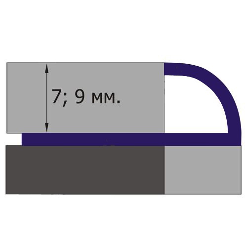 Уголок 02R (20) слоновая кость 9 мм нар Santreyd 25488 - Вид №1