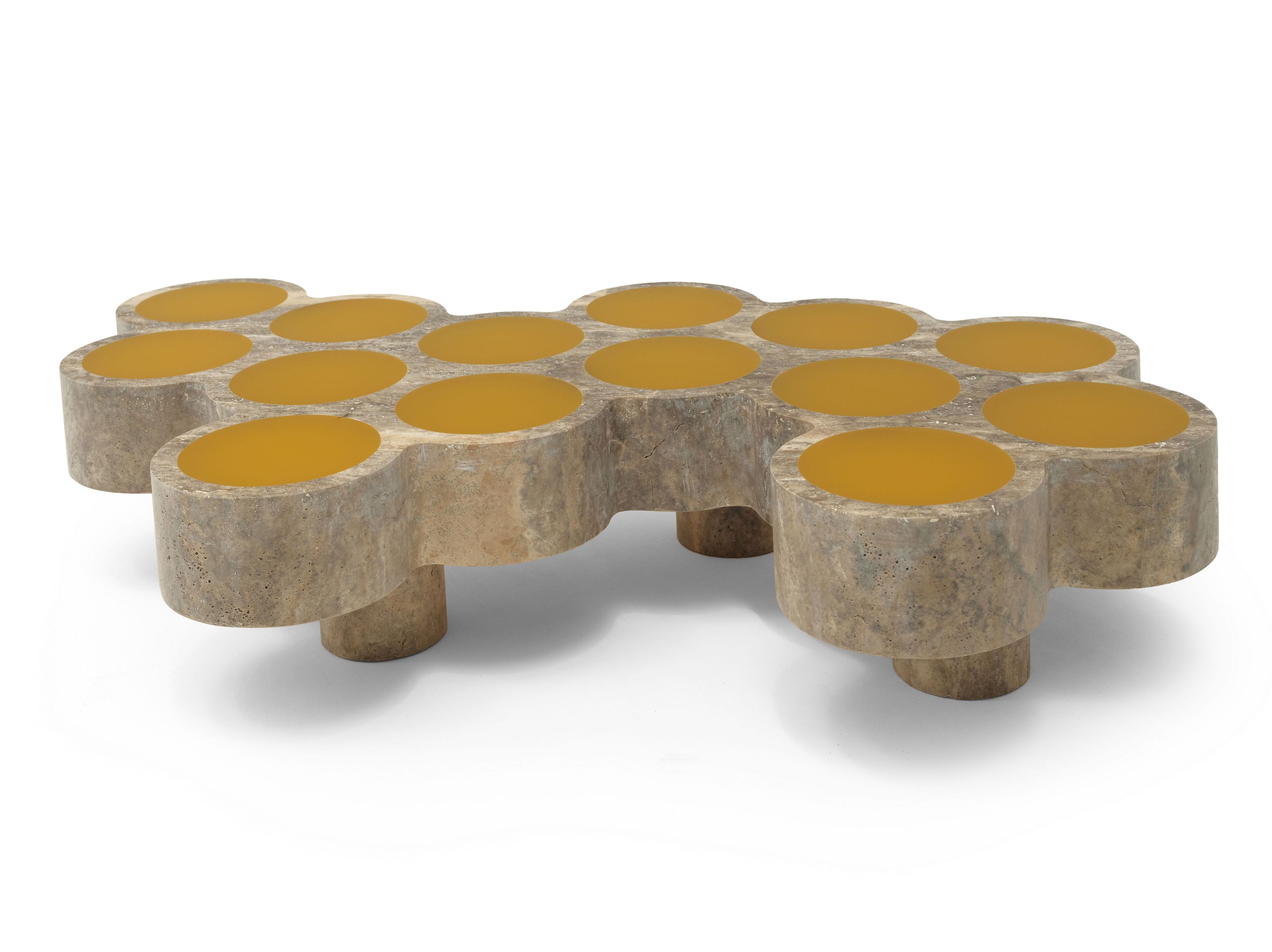 Журнальный столик из мрамора и смолы для гостиной Enne HILLI ARCH-00136648