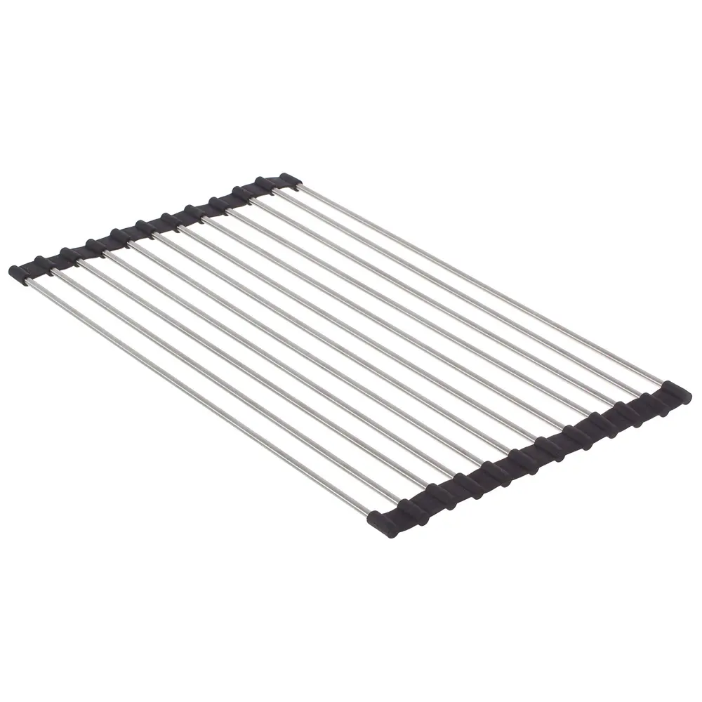 Подставка под горячее и решётка на мойку NEO 40x24 см нержавеющая сталь цвет чёрный хром Santreyd STLM-2133979