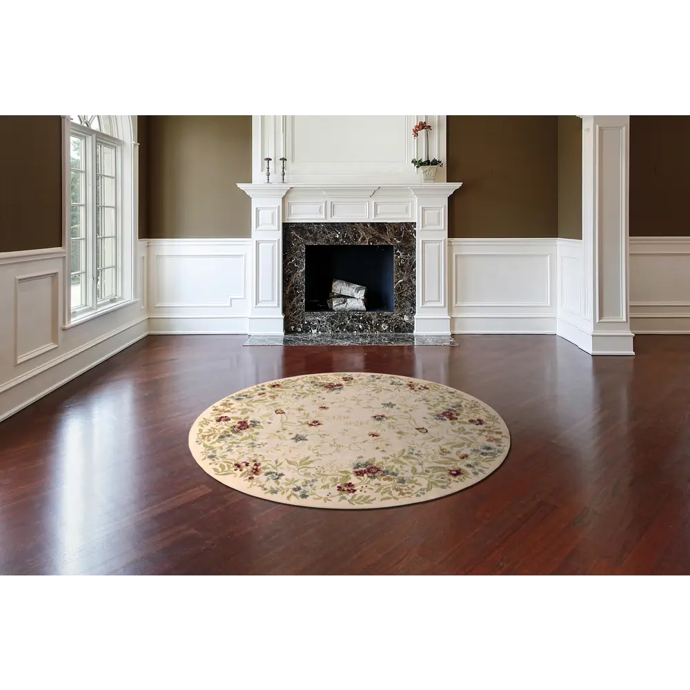 Ковер вискоза Genova 027/626260 ø160 см цвет бежевый RAGOLLE STLM-2003087 - Вид №3