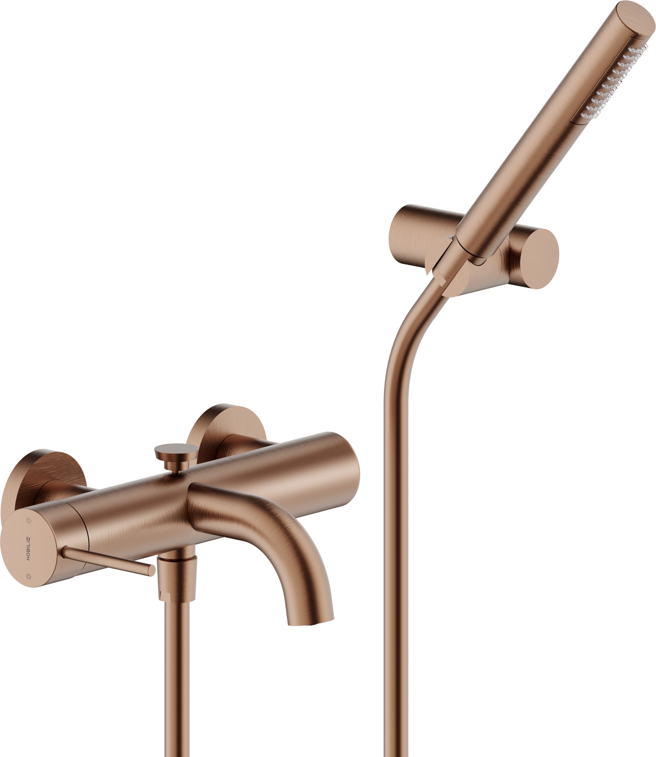 Однорычажный настенный смеситель для ванны с ручным душем Nobili Velis ARCH-00114005 - Вид №3