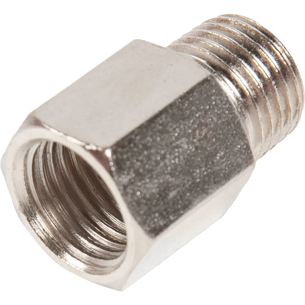 Переходник Elitech для компрессора 1/4 М-1/4 F с никелированным покрытием 84552356 STLM-1495527 - Вид №1