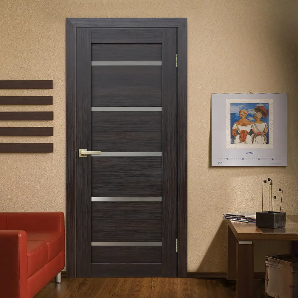 Комплект двери Artens Дукато глухая 70x200 см Hardflex цвет акация с добором 100 мм 89428656 STLM-2121315  - Вид №1